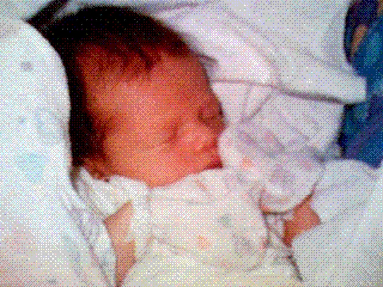 Philippe Kahn's first camera phone picture of daughter, Sophie Kahn